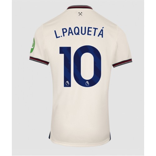 Stroje piłkarskie West Ham United Lucas Paqueta #10 Koszulka Wyjazdowej 2025-26 Krótki Rękaw